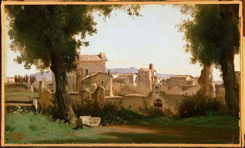 View from the Farnese Gardens, Camille Corot, 1826