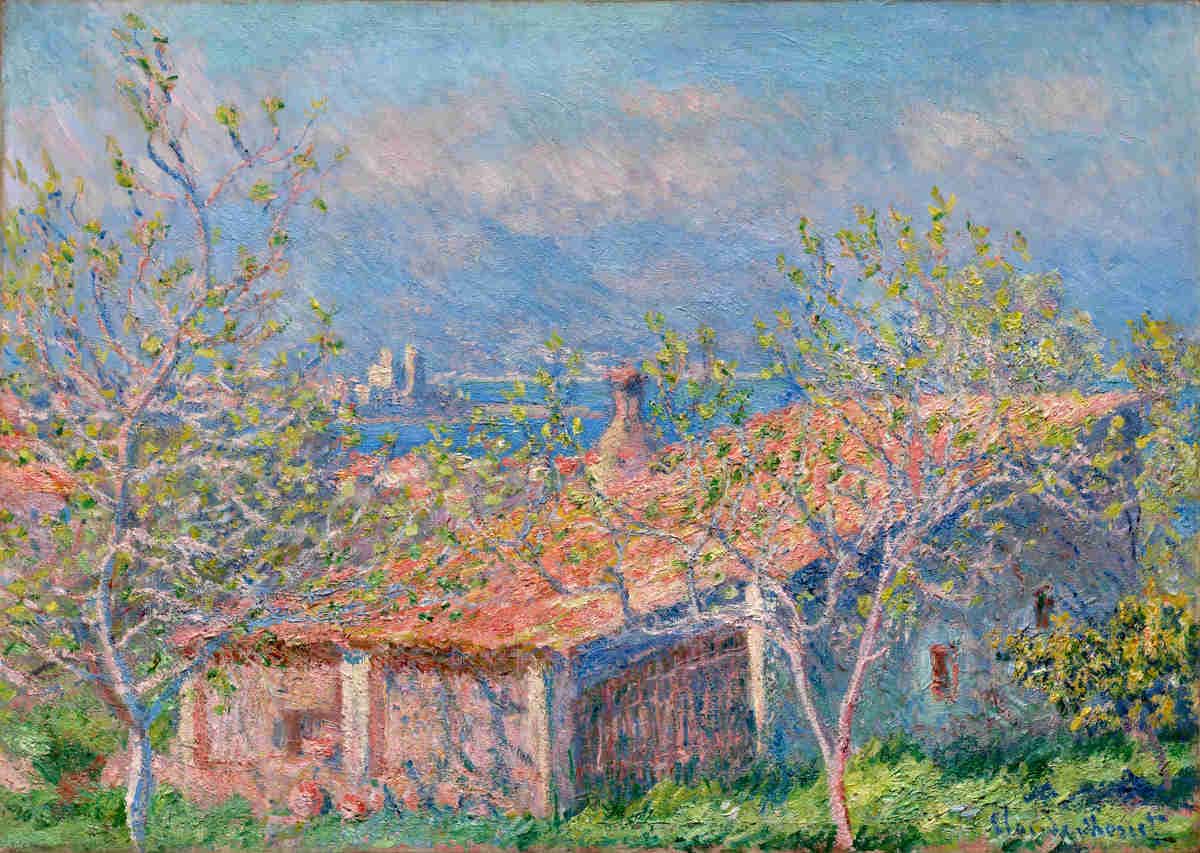 monet claude gardener house antibes