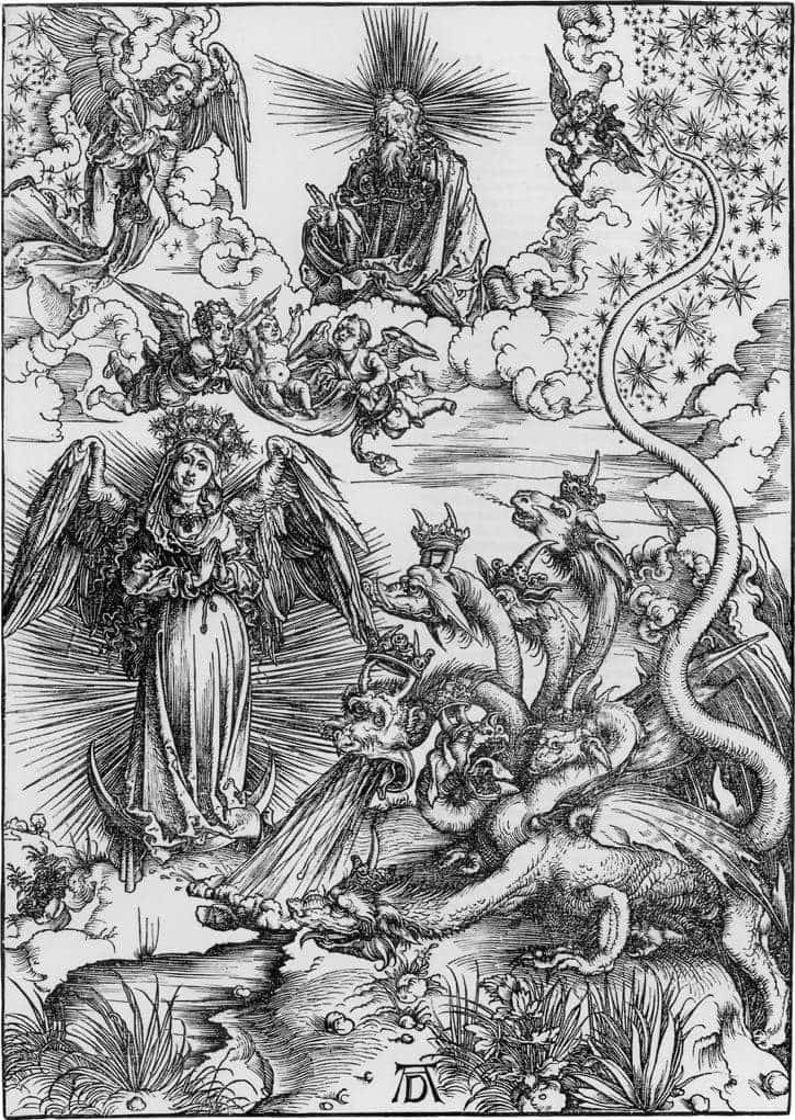 Albrecht Dürer, The Apocalyptic Woman, from The Apocalypse series, 1511, Woodcut