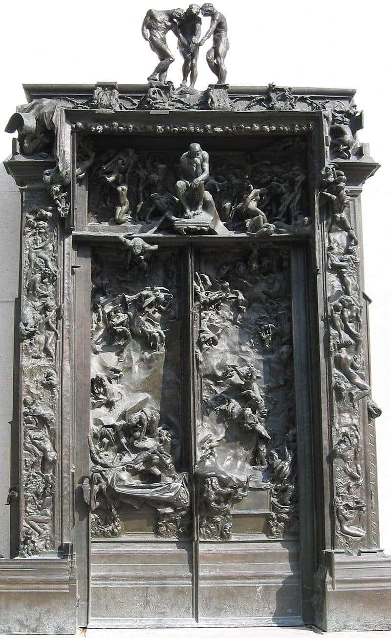 The Gates of Hell by Rodin, 1880-1917, courtesy of Columbia.