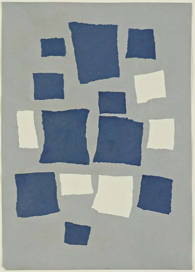 Untitled (Collage with Squares Arranged according to the Law of Chance), 1916-17 