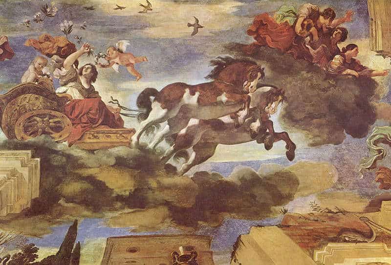 Eos (Aurora), Goddess of the Dawn, by Guercino, 1691