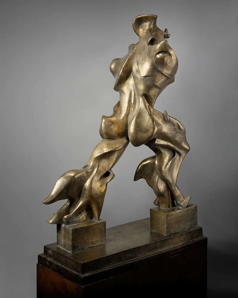 Unique Forms of Continuity in Space by Umberto Boccioni, 1913