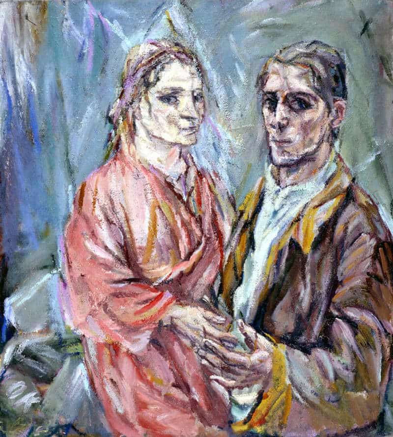 Double portrait of Oskar Kokoschka and Alma Mahler, 1913