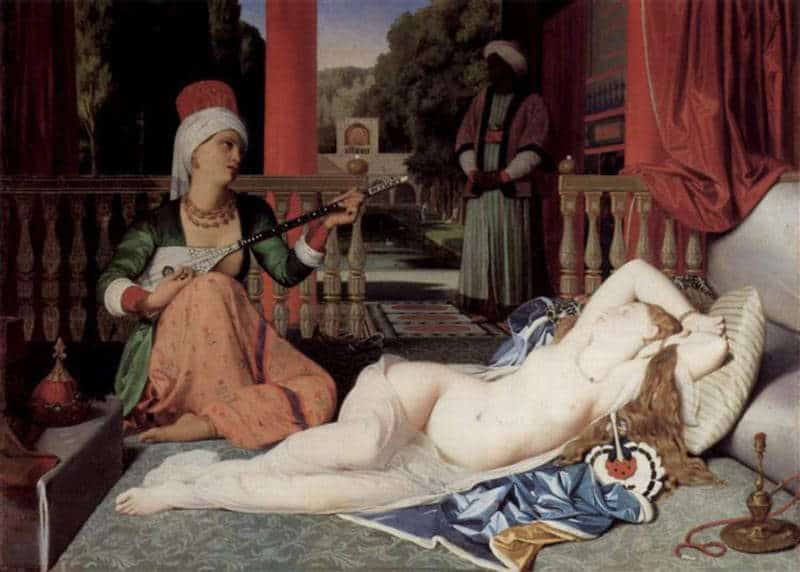 Odalisque with Slave, 1842, via Wikiart