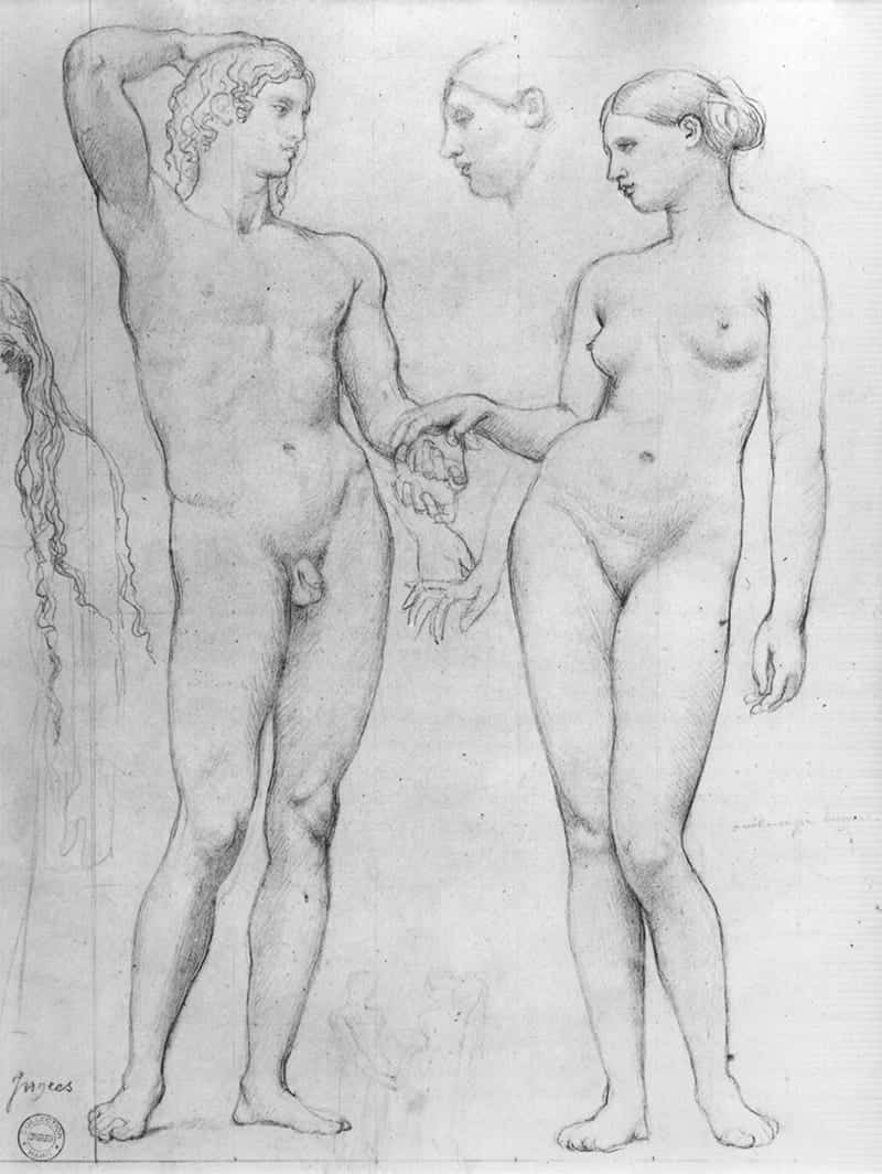 Study for The Golden Age, 1862, via Wikiart