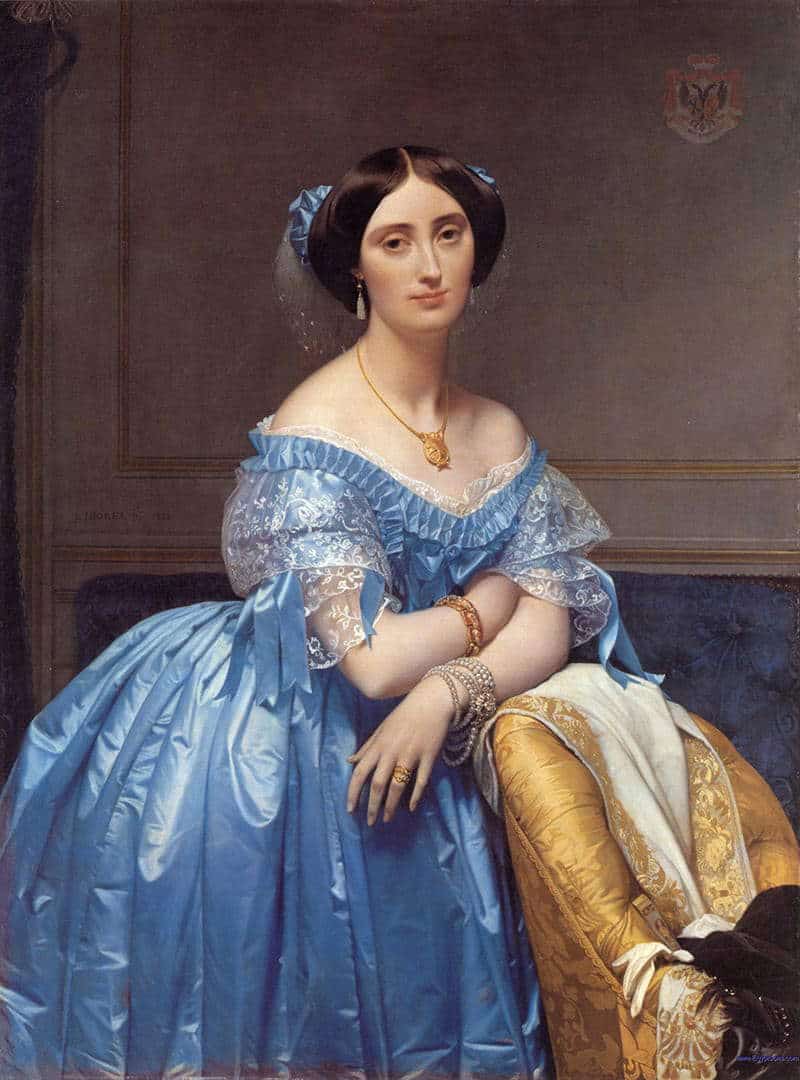 Portrait of the Princess de Broglie, 1853, via Wikiart