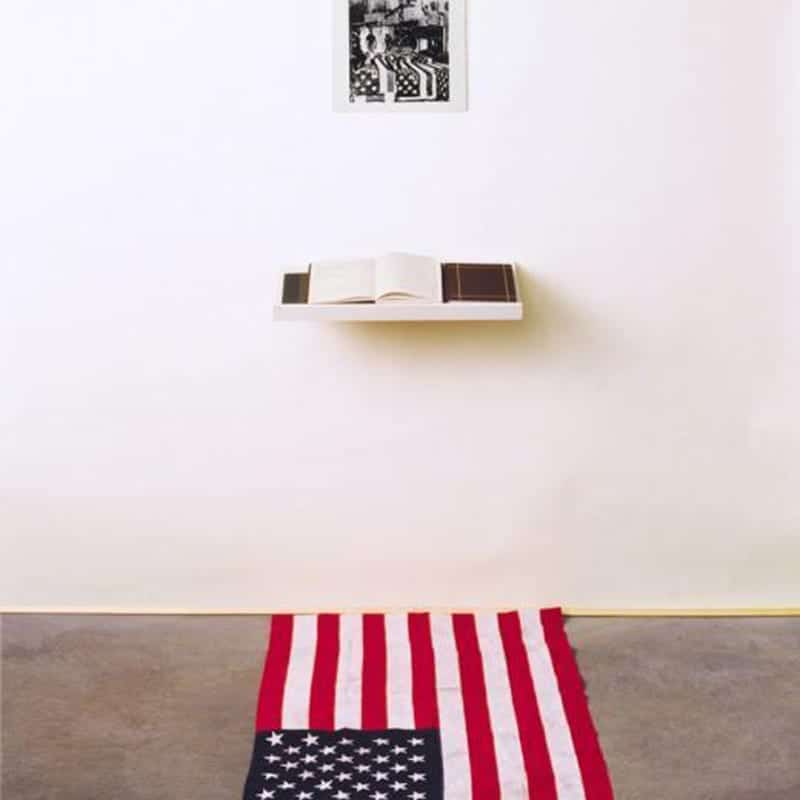 What is the appropriate way to display the American flag? Scott Tyler, 1989, via Dread Scott