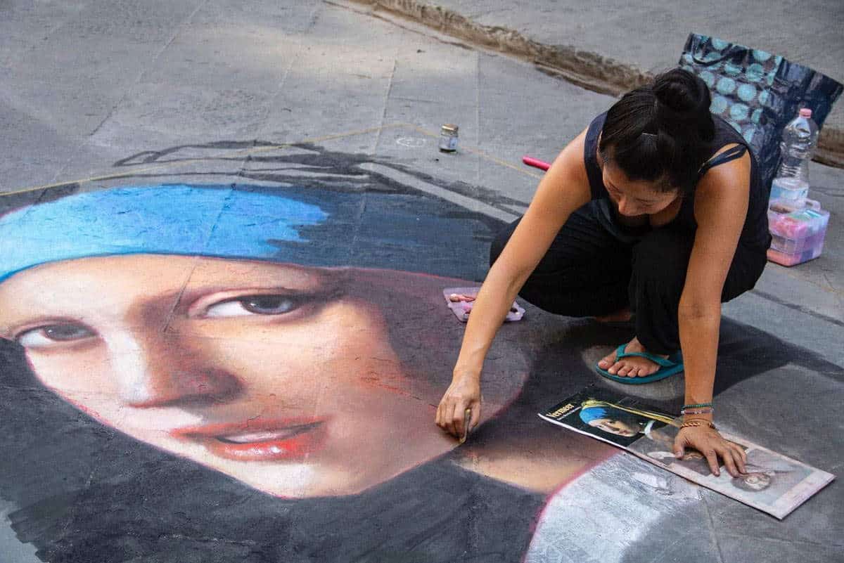 Face Paint Street Artist, photograph by Armando Lazo