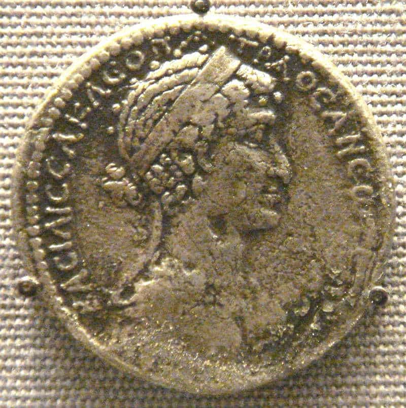 Coin depicting Cleopatra VII, via Wikimedia