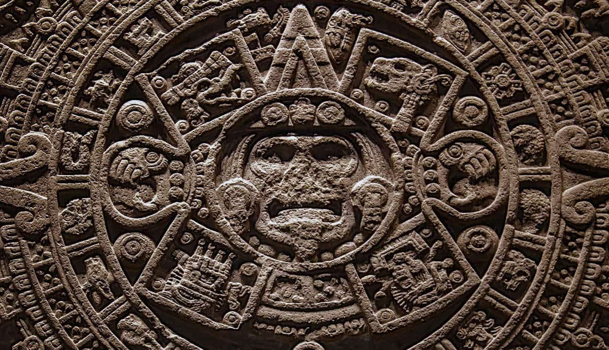 Aztec Calendar, closeup view