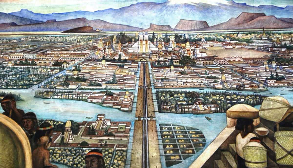 La Gran Tenochtitlan, Diego Rivera,1945 