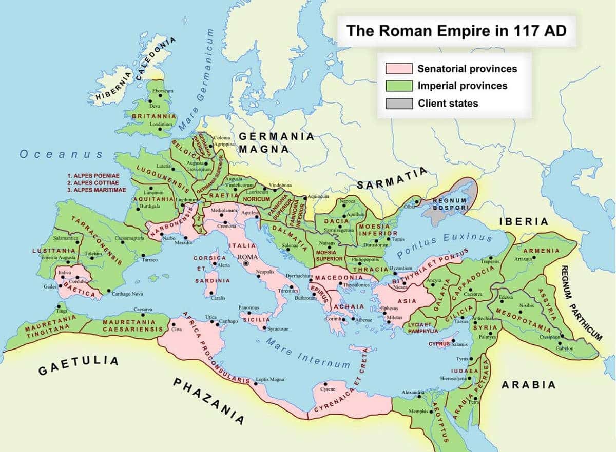 Map of the Roman Empire