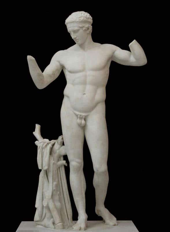 marble statue athlete