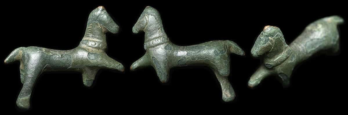 celtic bronze horse figurine