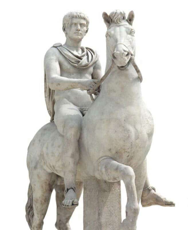 Statue of a youth on horseback (probably emperor Caligula), early 1st century CE, The British Museum, London