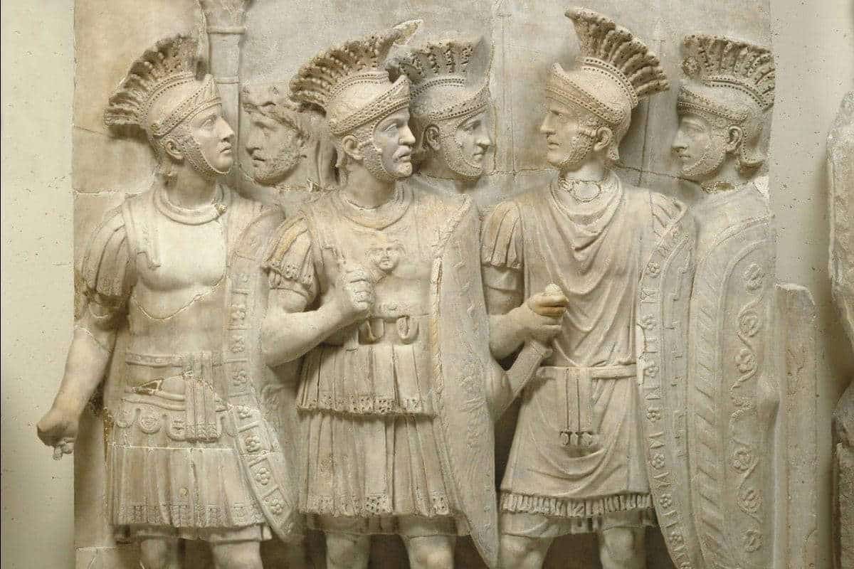 Relief depicting the Praetorian Guard (originally part of the Arch of Claudius), ca. 51-52 CE