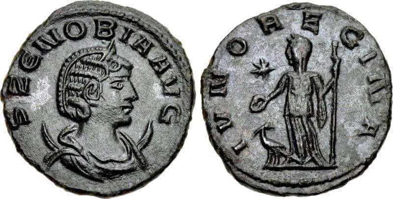 zenobia antoninianus coin juno regina