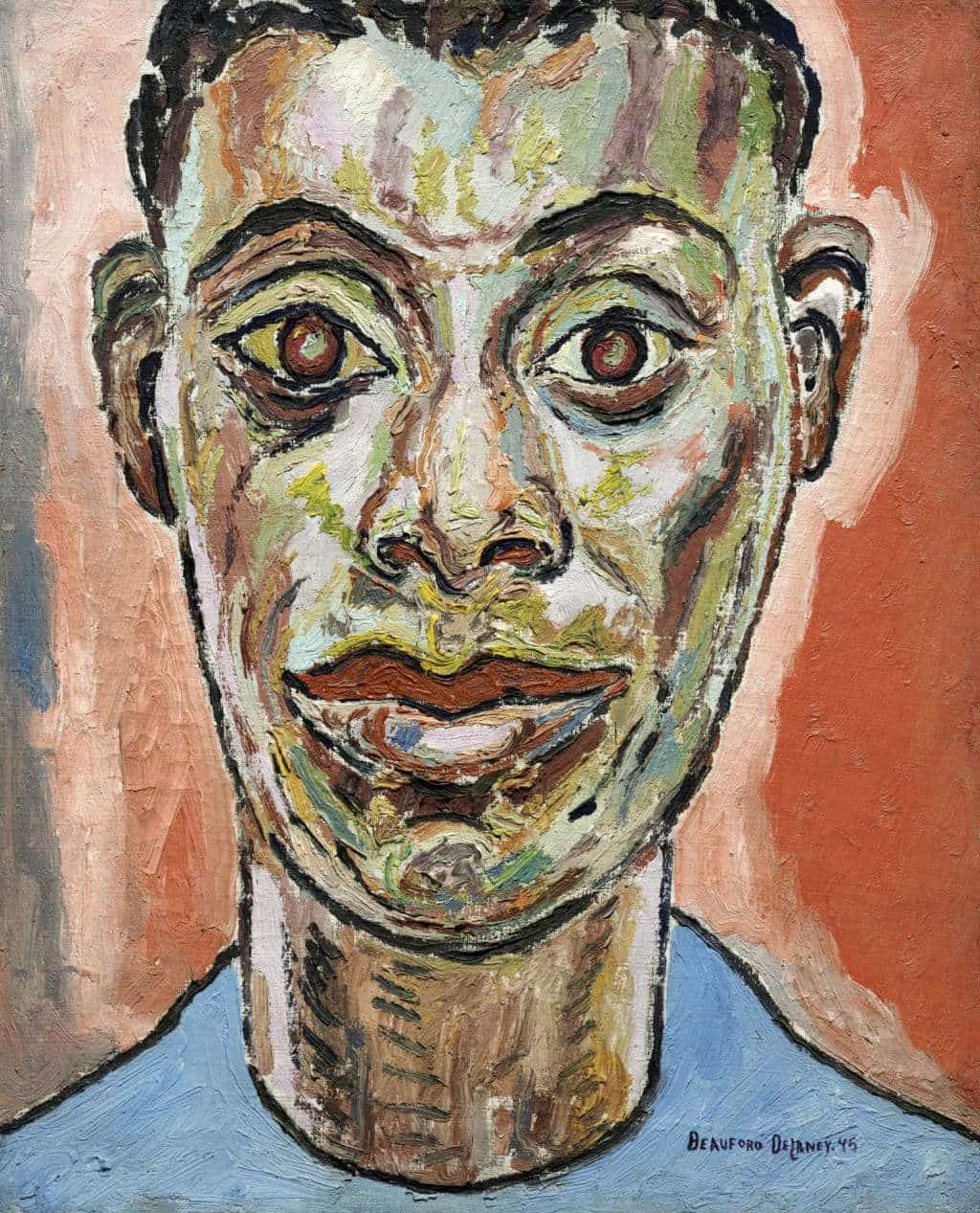 beauford delaney portrait james baldwin