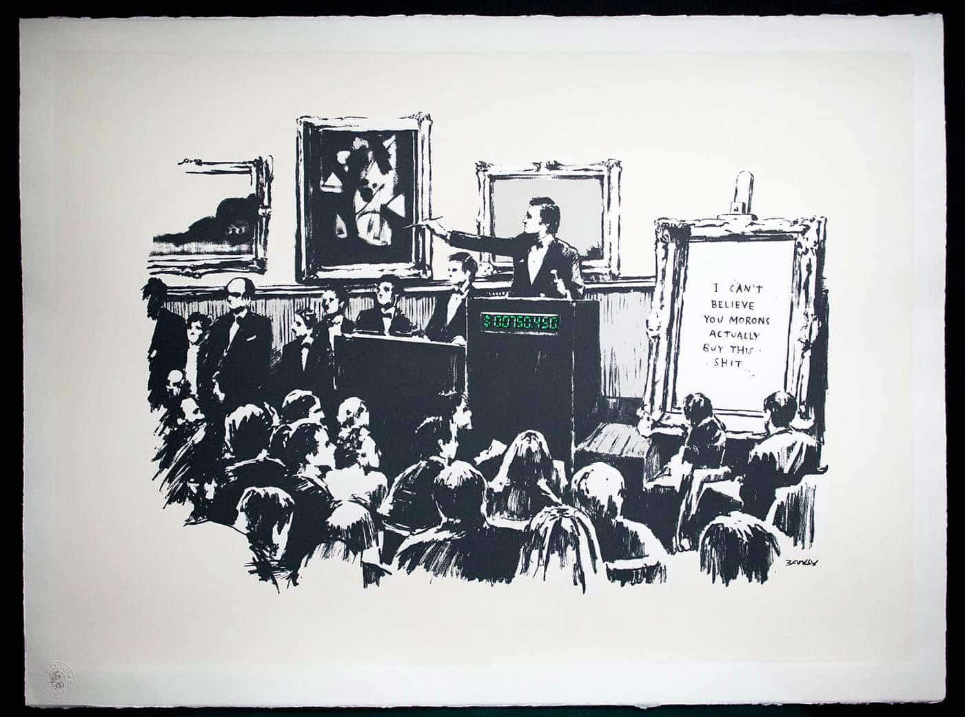 original banksy morons digital version