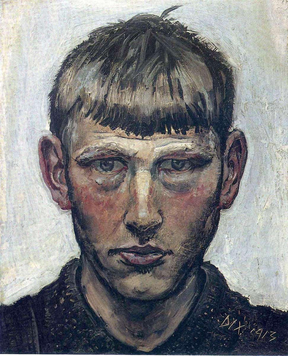 dix small self portrait 1913