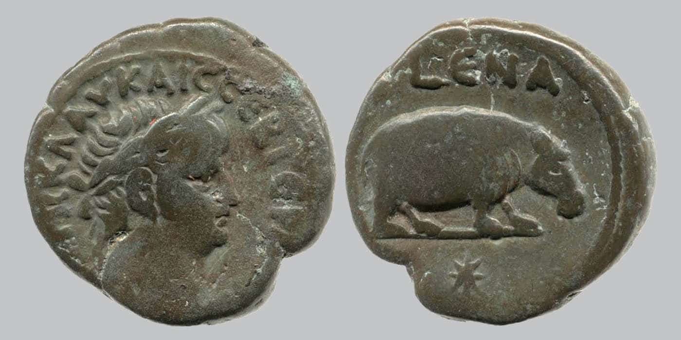 ancient rome nero hippo coin