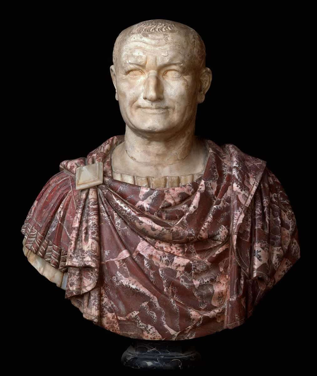 bust vespasian roman emperors