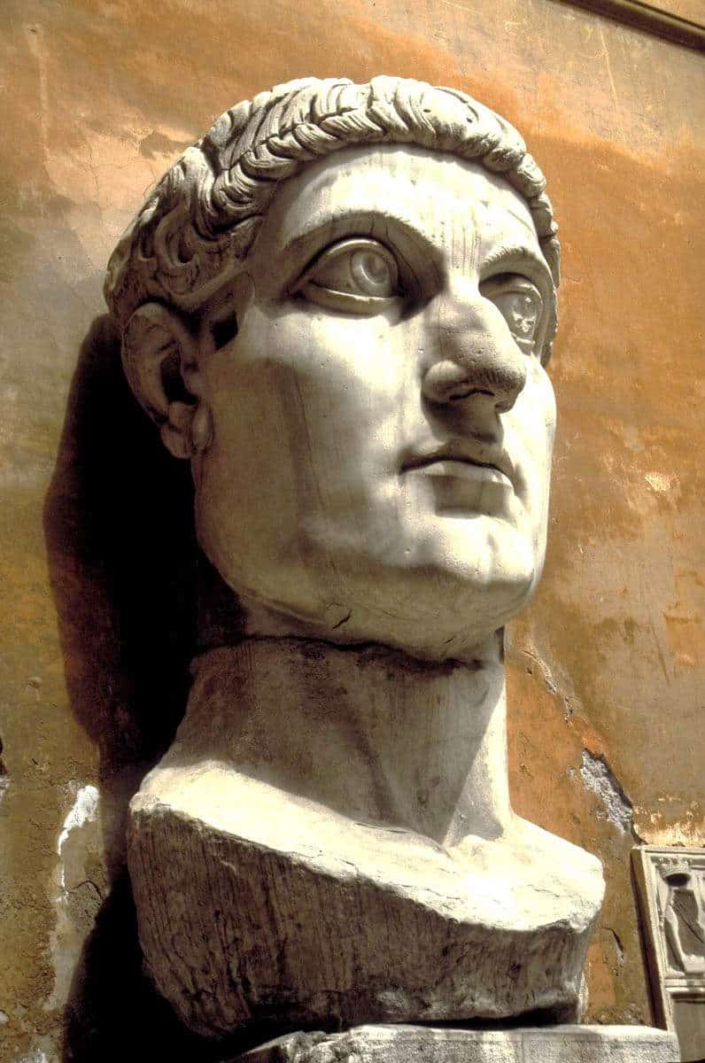 constantine head roman emperors