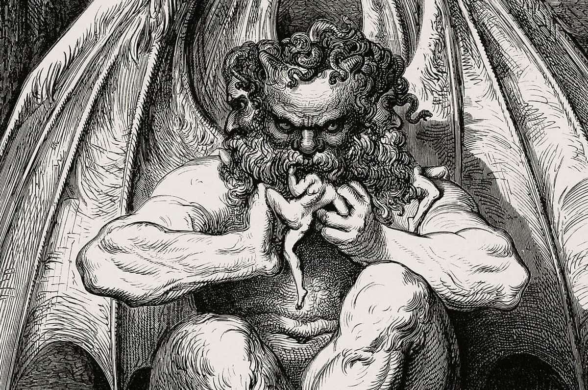 lucifer eating judas dante inferno