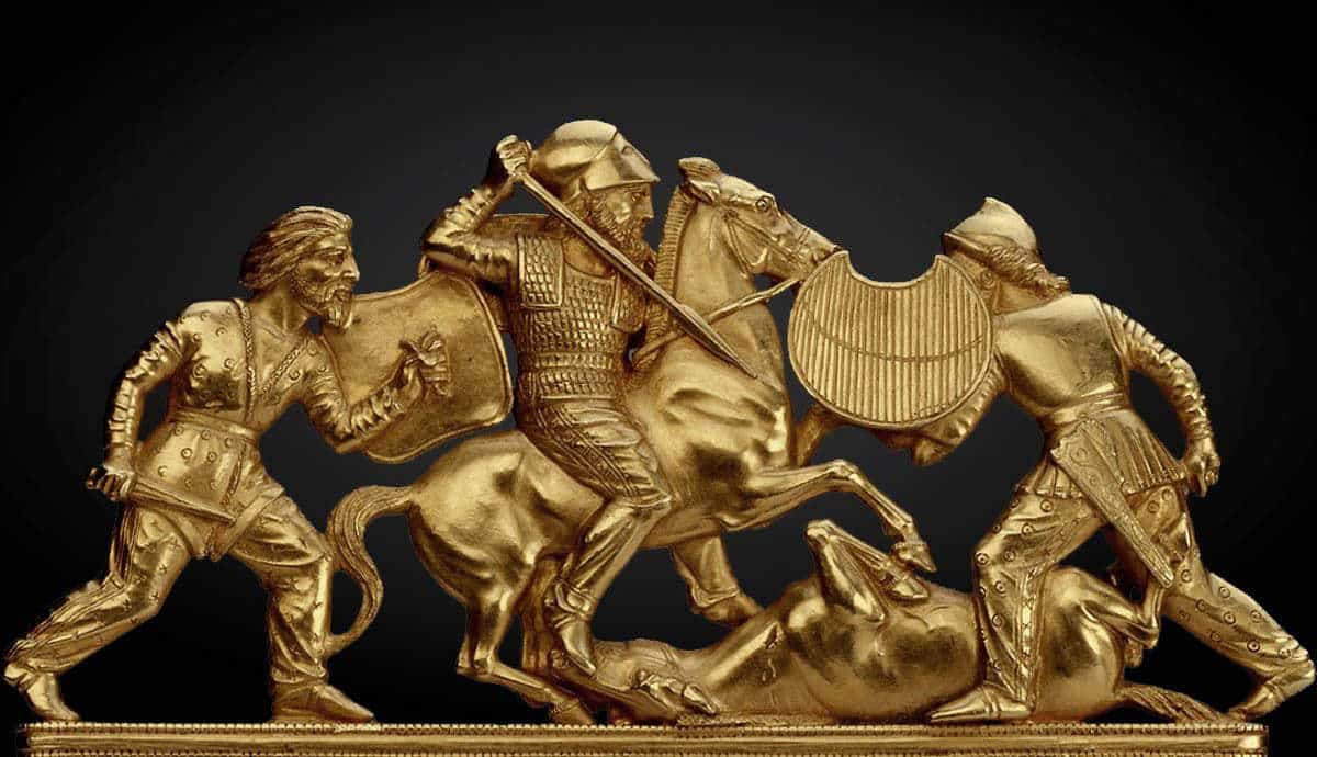 scythian comb with battle scene