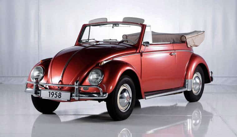 1958 convertible volkswagen beetle