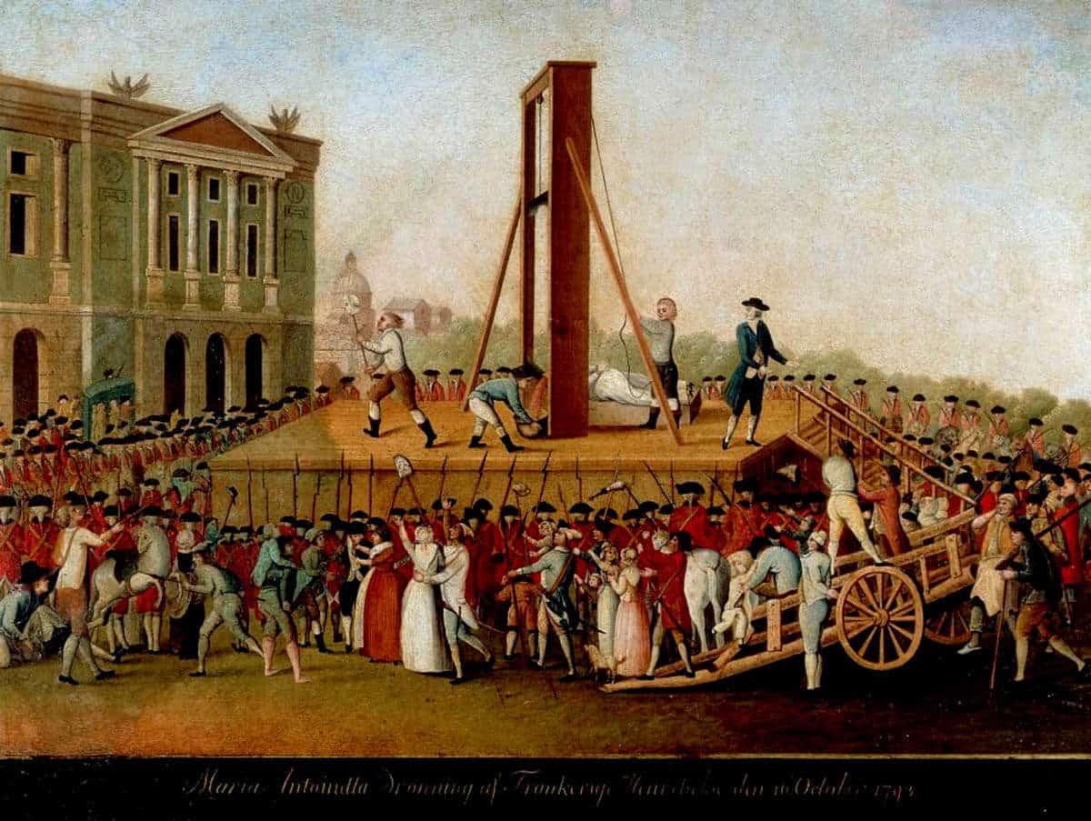 execution marie antoinette death 1793