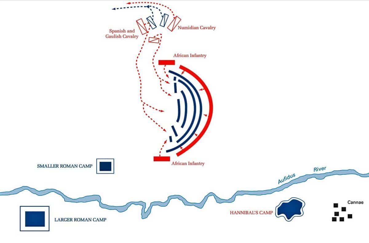 cannae map battle