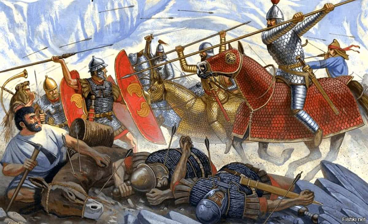 carrhae charge illustration