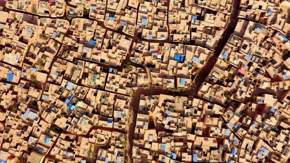 kashgar aerial view