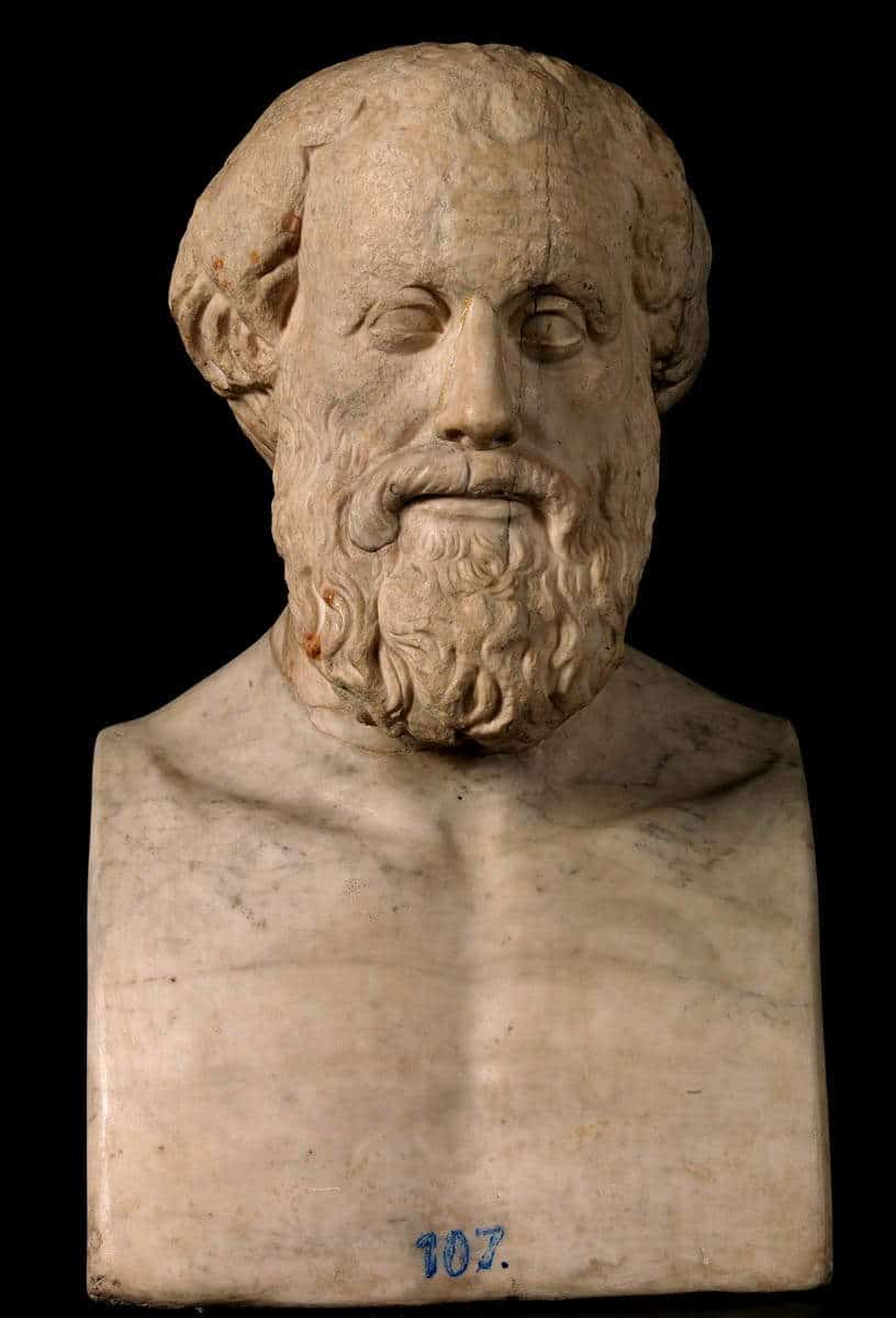 lycurgus marble portrait bust