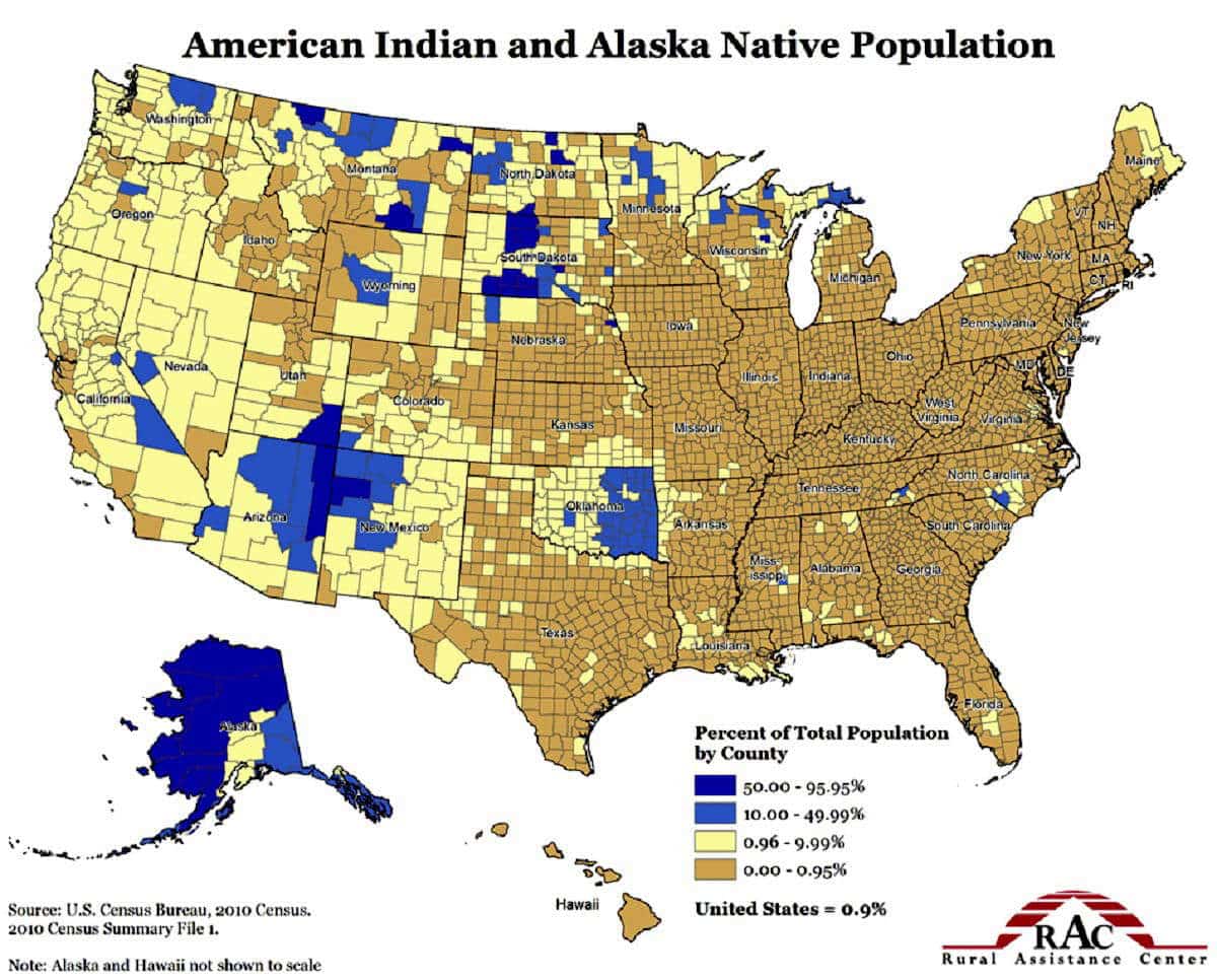 american indian population today