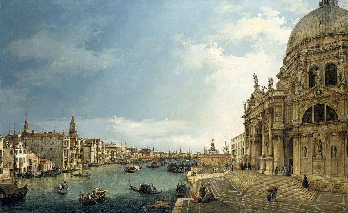 canaletto grand canal danta maria