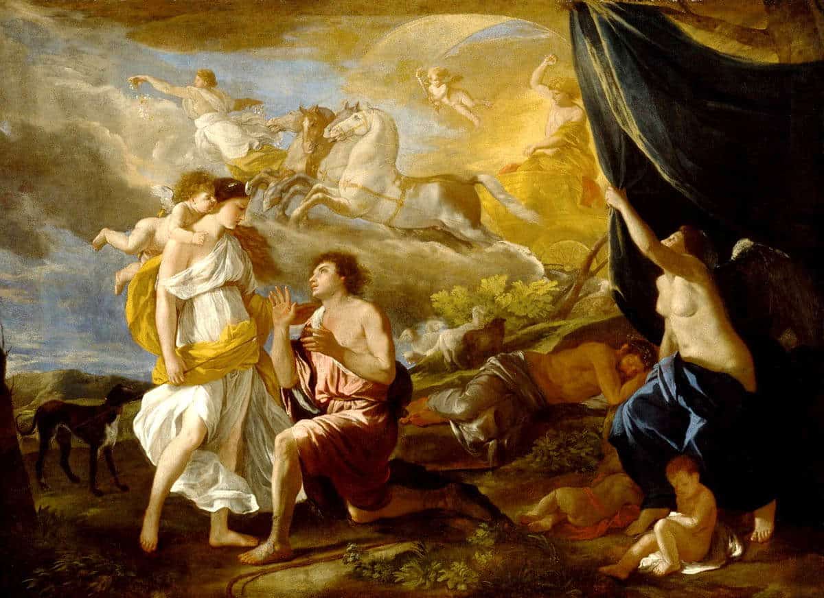 poussin selene and endymion