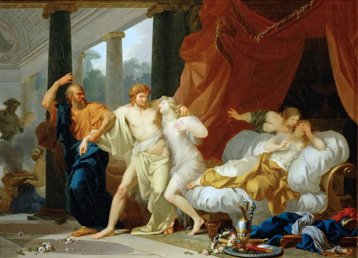 socrates tears alcibiades away