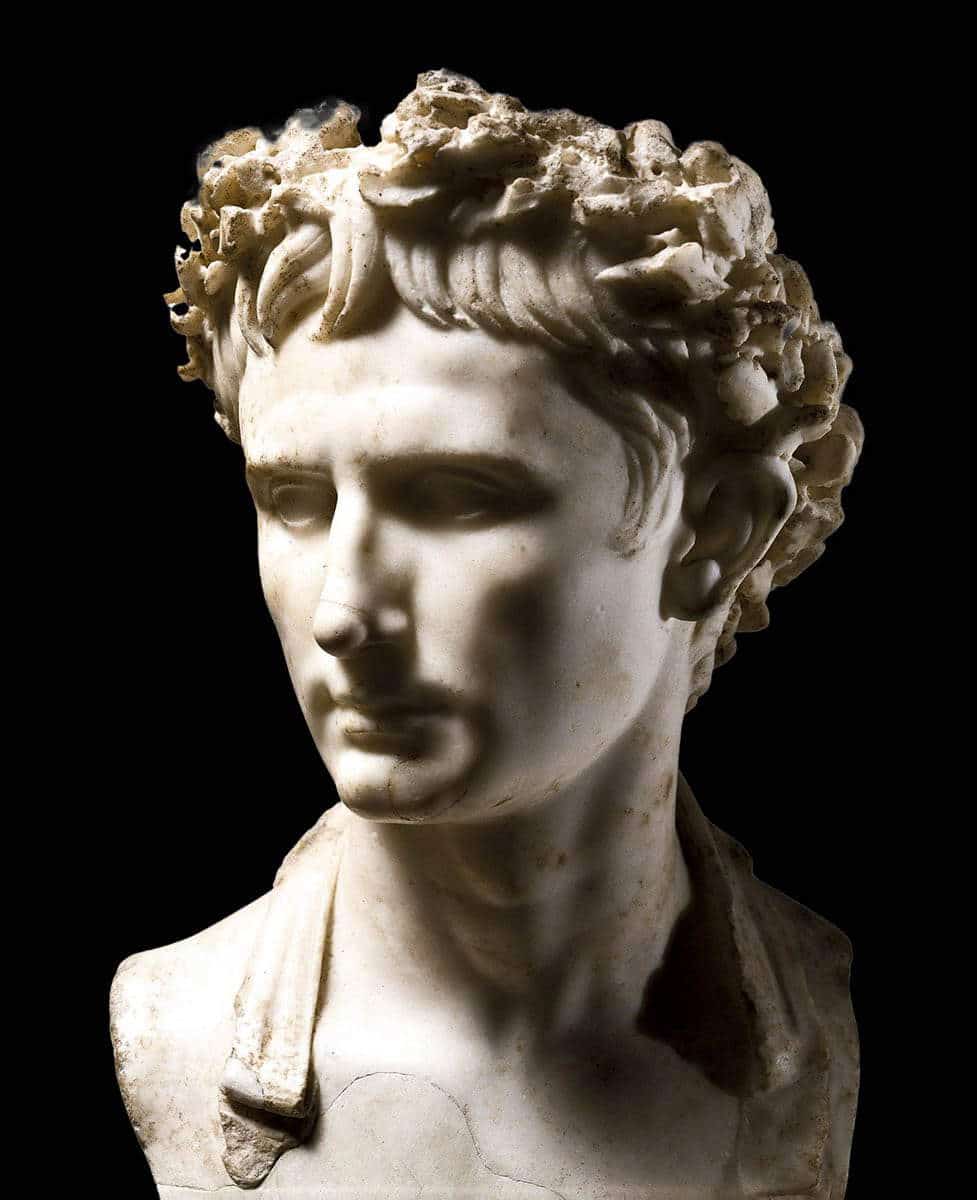 Emperor Augustus bust portrait