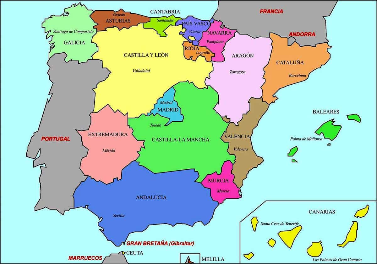 medieval spain map