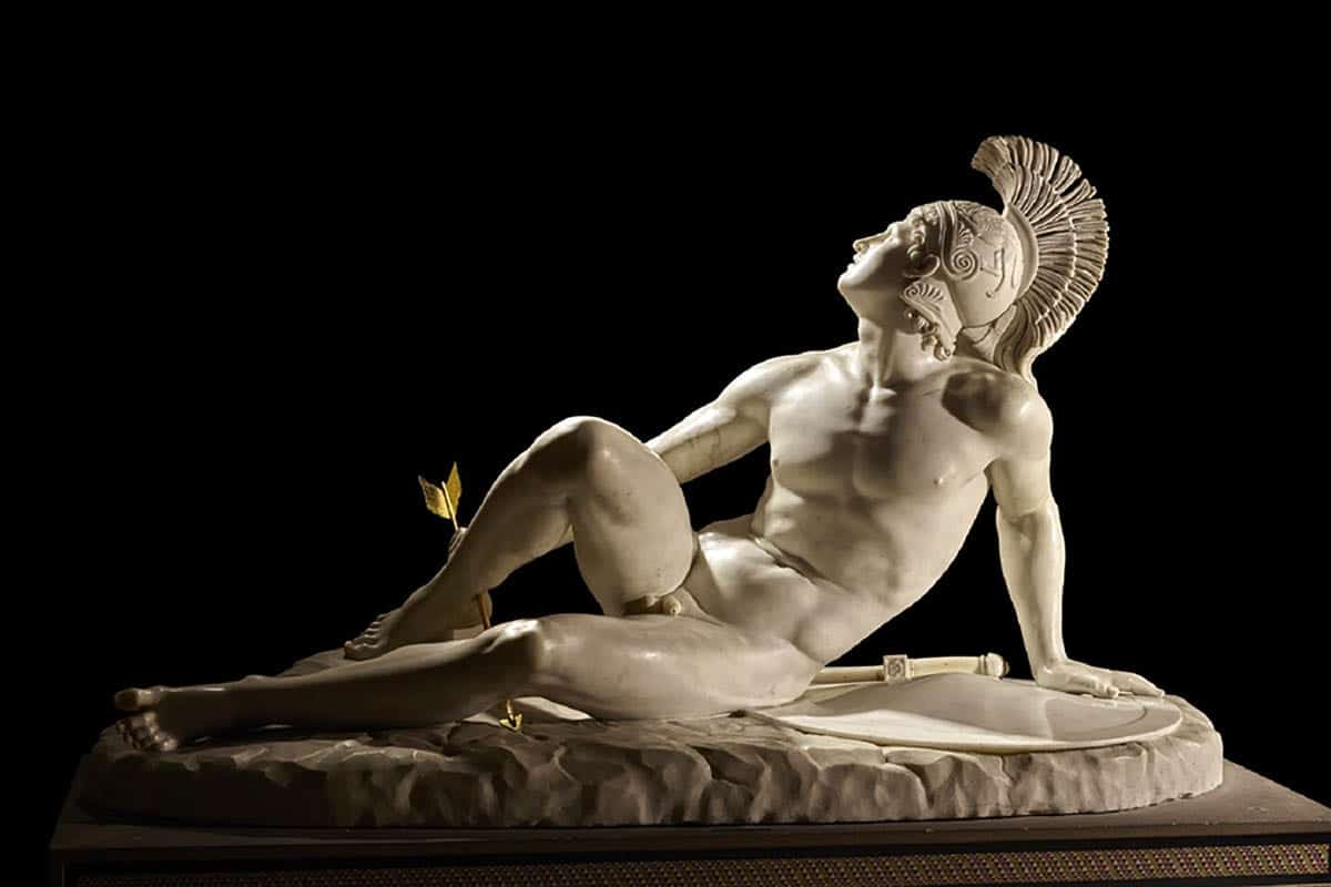 wounded achilles sculpture