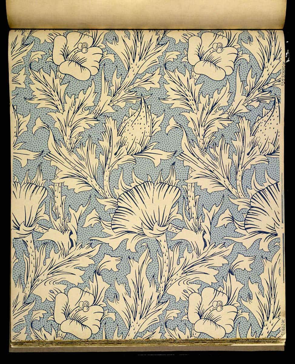 horn poppy wallpaper may morris