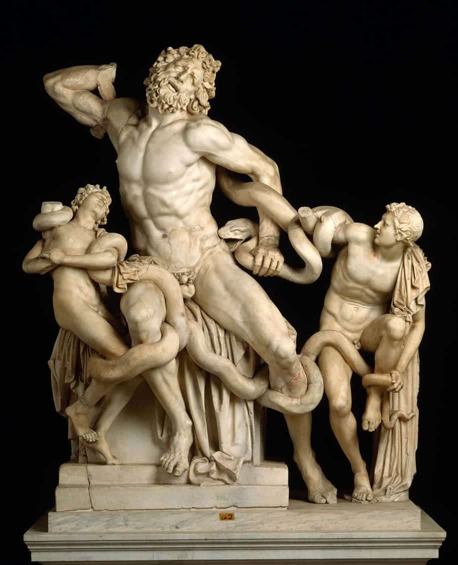 Laocoon group sculpture Vatican Rome