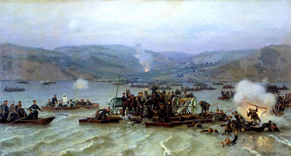 russian army crossing danube