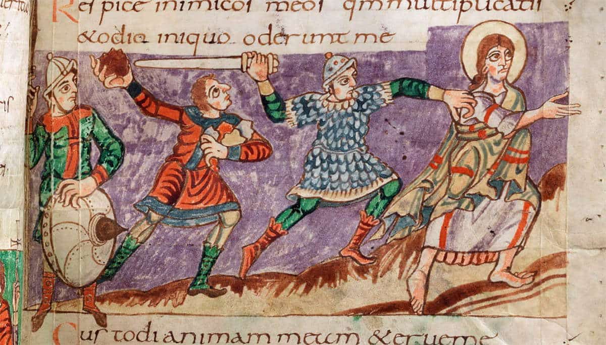 stuttgart psalter medieval armor