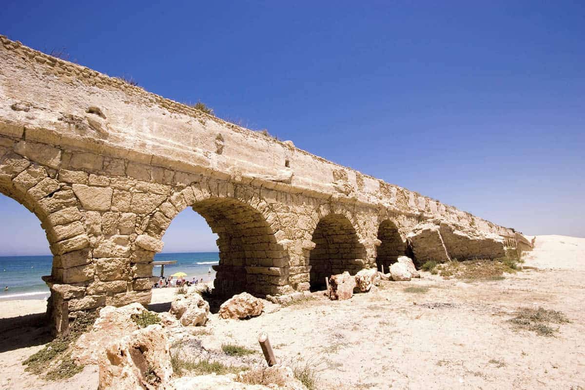 Roman aqueduct in former Caesaria.