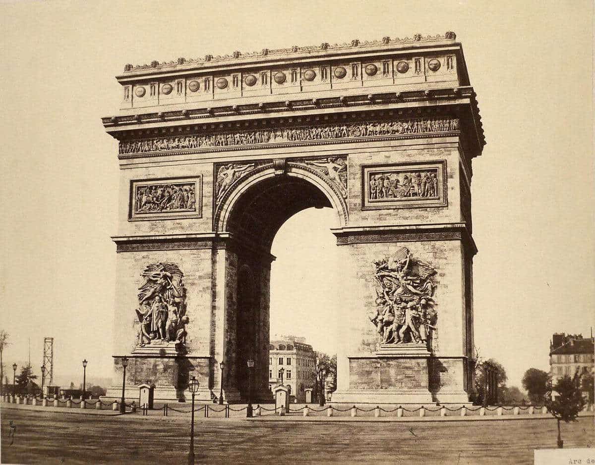 photograph arc de triomphe paris