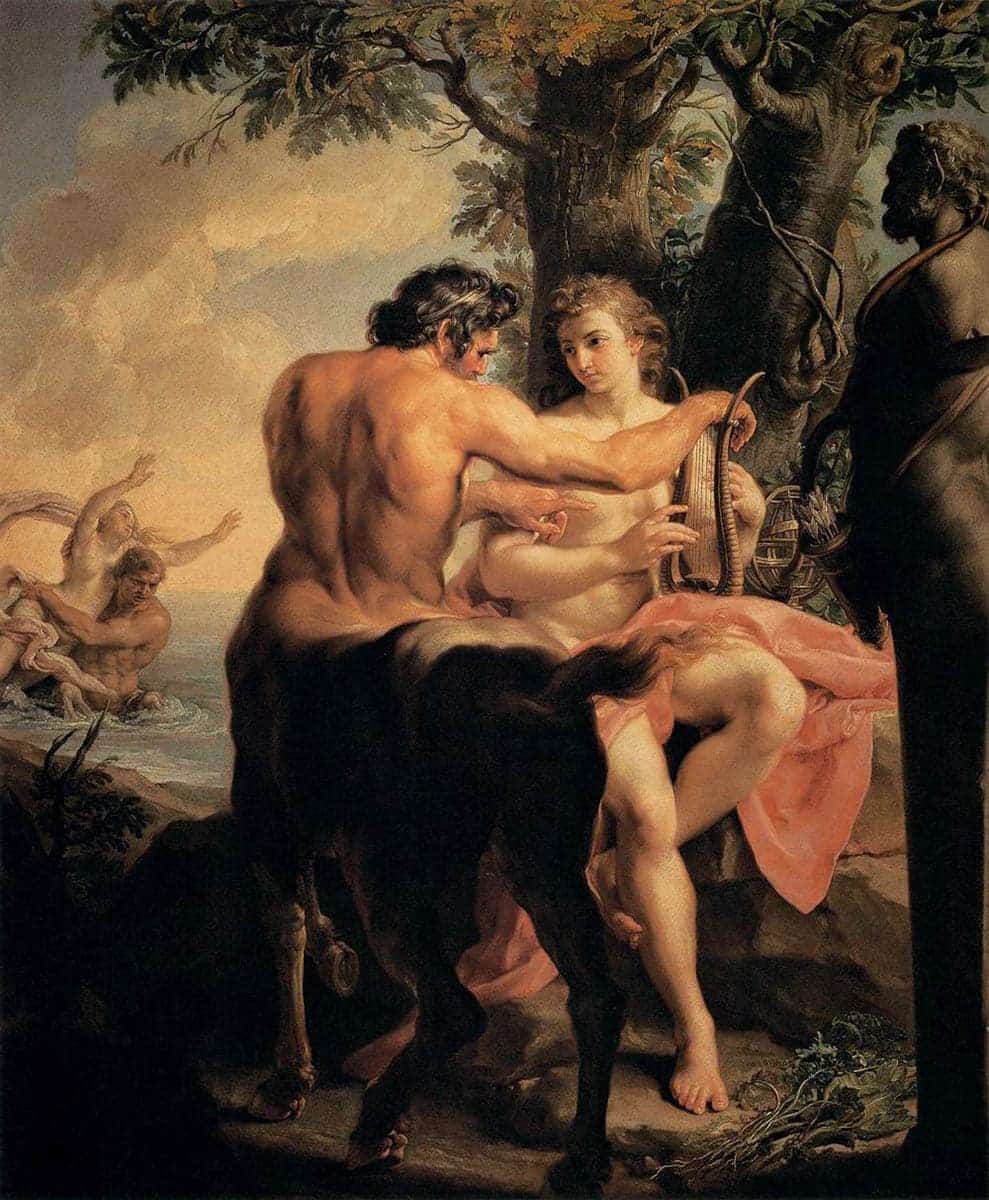 batoni achilles chiron lyre